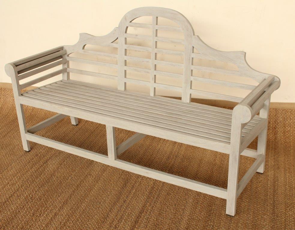 Large Teak Lutyens Outdoor Bench